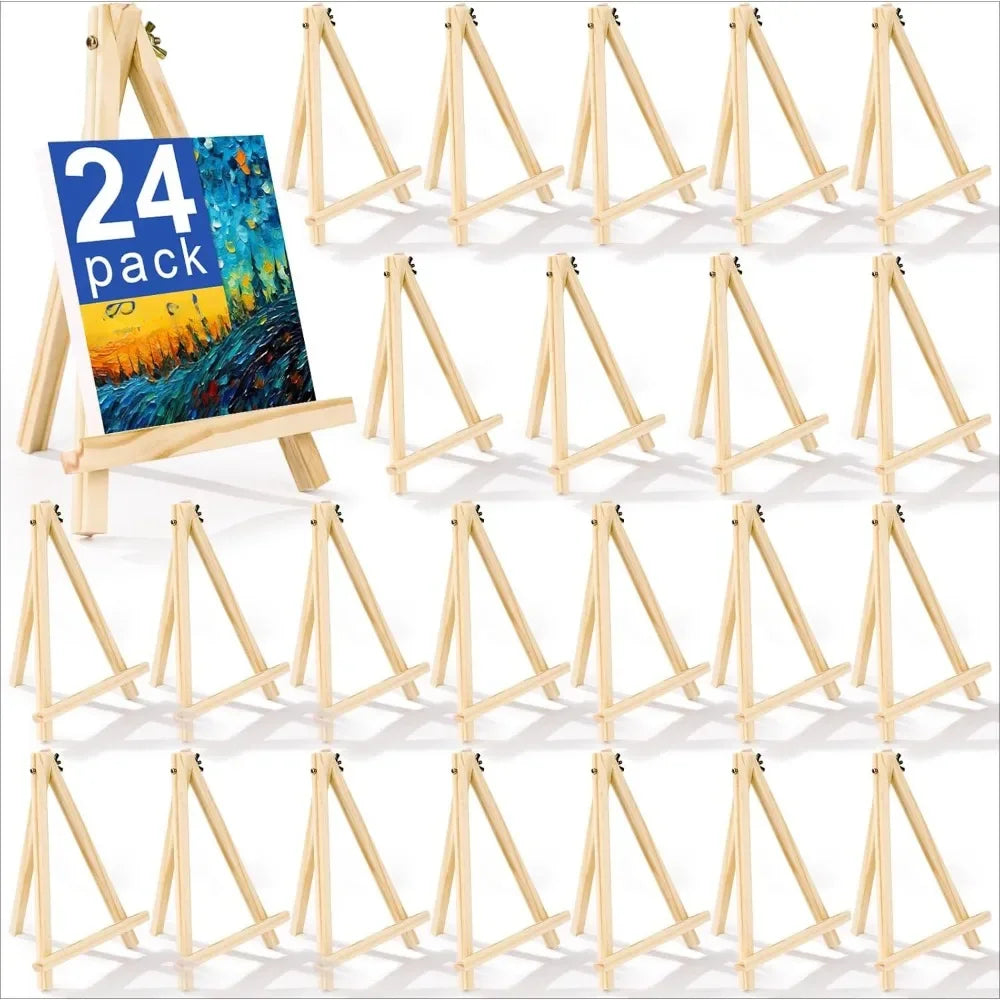 4 packs of 9-inch wooden easels