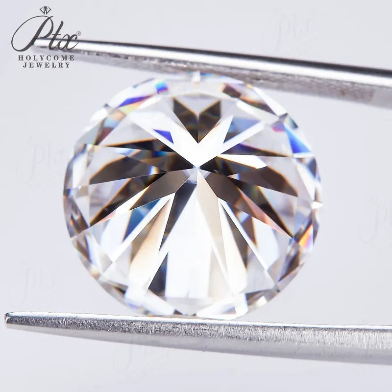 0.1-10ct D White Round Cut Moissanite Beads Brilliant Cut Loose Stones