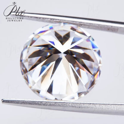 0.1-10ct D White Round Cut Moissanite Beads Brilliant Cut Loose Stones