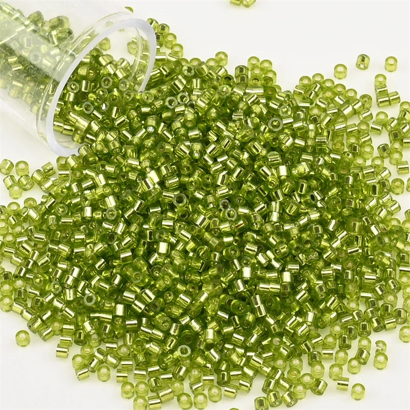 2000pcs Japan Glass Silver Lined Beads 11/0 Uniform Glass Seedbeads