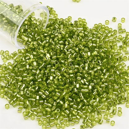2000pcs Japan Glass Silver Lined Beads 11/0 Uniform Glass Seedbeads