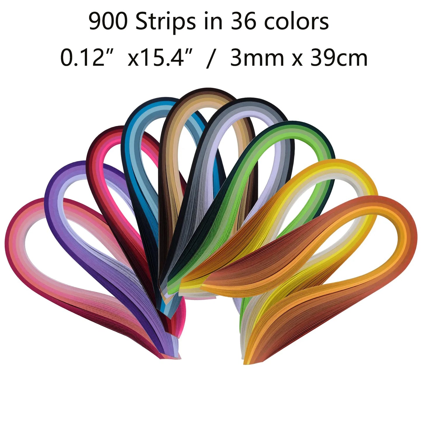 Mixed Color Quilling Paper Set