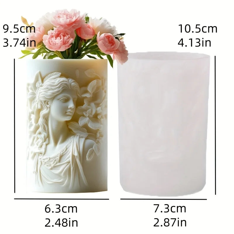 Venus Goddess Statue Vase Resin Silicone Mold