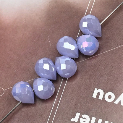 10*8mm Czech Crystal Waterdrop Beads Shiny Faceted Glass Strawberry Beads