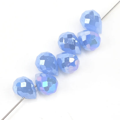 10*8mm Czech Crystal Waterdrop Beads Shiny Faceted Glass Strawberry Beads