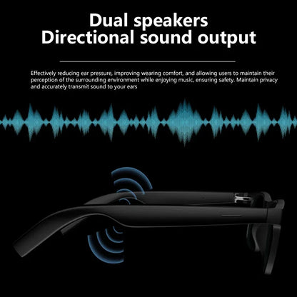 Smart Glasses With Remote Control,Touch Recording, Translator, Voice Assistant,  Bluetooth Wireless Calling