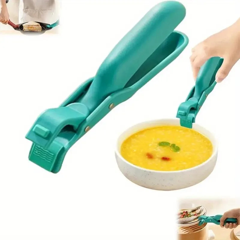 Silicone Pot Holders - Heat Resistant Bowl & Plate Gripper Non-Slip Kitchen Tongs for Oven, Steamer & Hot Dish Handling