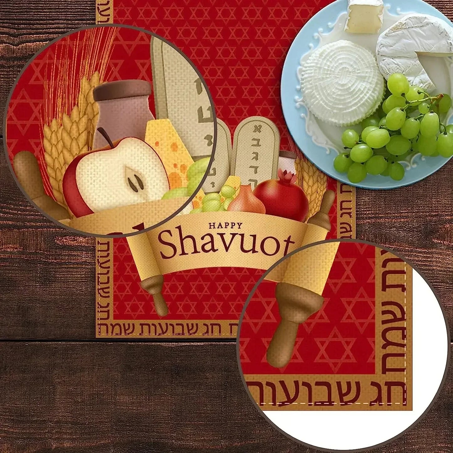 Shavuot Linen Table Runners