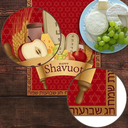 Shavuot Linen Table Runners