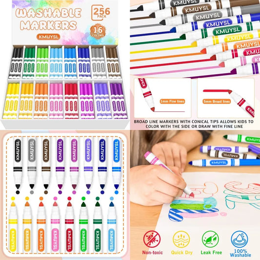 Washable Markers Bulk Assorted Colors