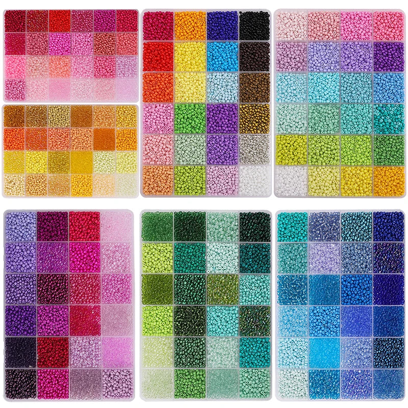 Over 5200 Beads in a 24 Grid Rice Box