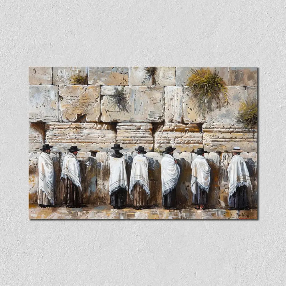 Jewish Kotel Wall Art Printed On Canvas
