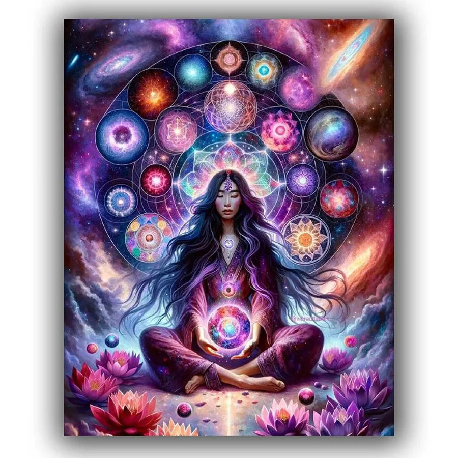 Yoga Mandala Diy Diamond Painting Cross Stitch Kit