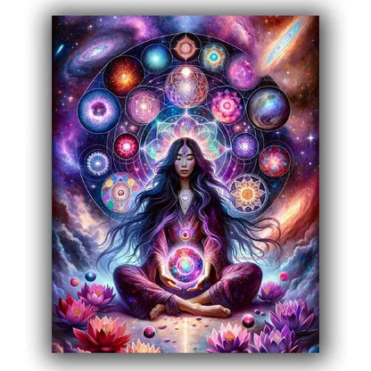 Yoga Mandala Diy Diamond Painting Cross Stitch Kit