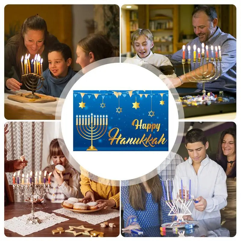 Happy Hanukkah Backdrop