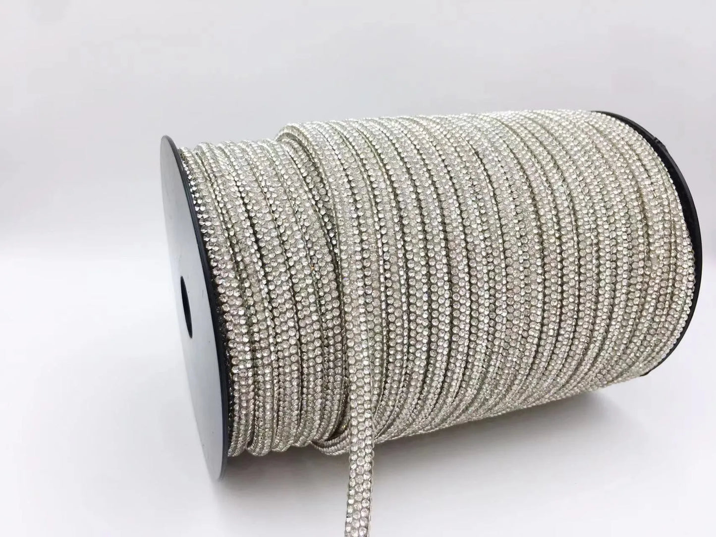 10yards 4mm Crystal Rhinestone Cord Trim Glass Diamond Rope