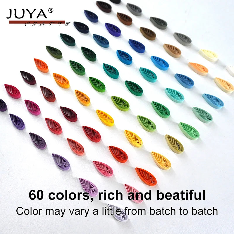 390mm Length 60 Single Colors Paper Quilling