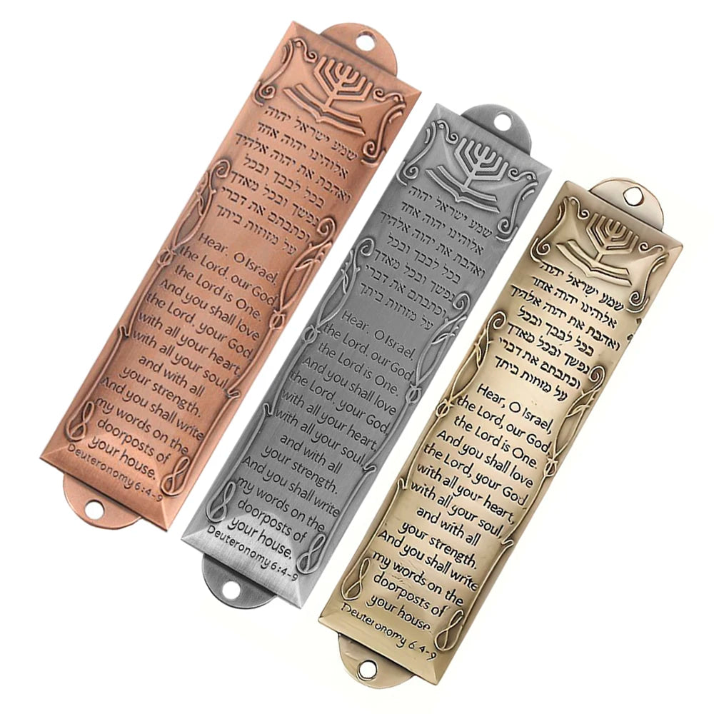 1/3Pcs Multiple Sizes Door Mezuzah  With Paper Roll Creative