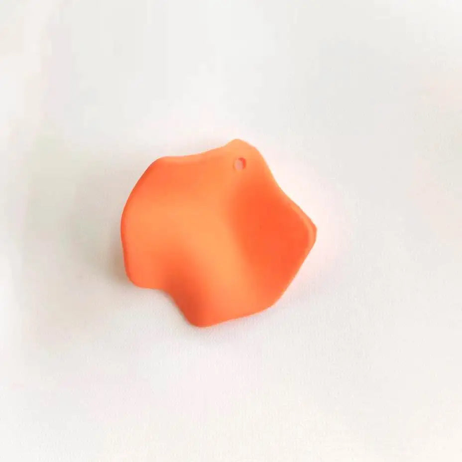 50pcs Acrylic Multicolor Flower Petal Beads