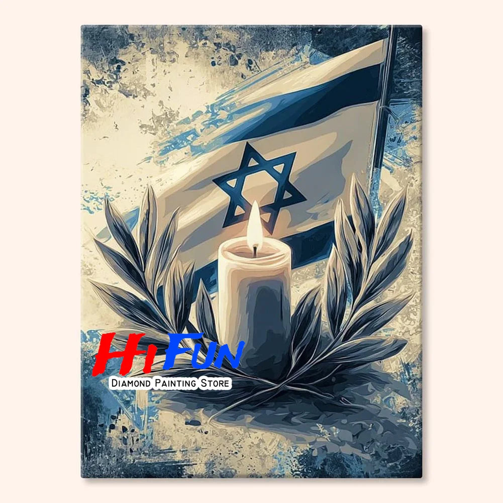 Old City Israel Diamond Art Painting DIY Full Cross Mosaic Embroidery Stitch Kit