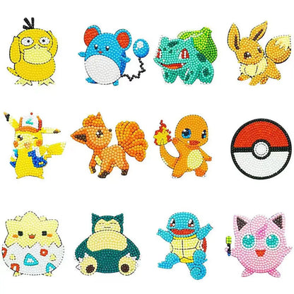 5D Diamond Painting Cartoon Pikachu Pokémon