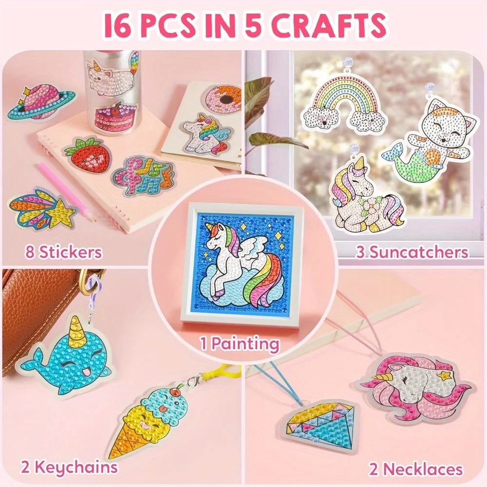 16 Projects  Diamond Gem Painting Kit