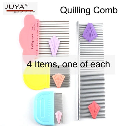 Quilling Comb, 4 styles