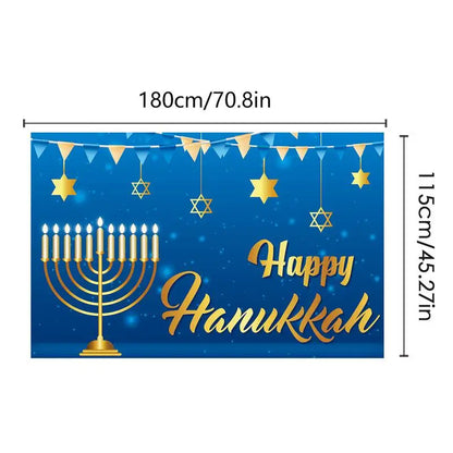 Happy Hanukkah Backdrop