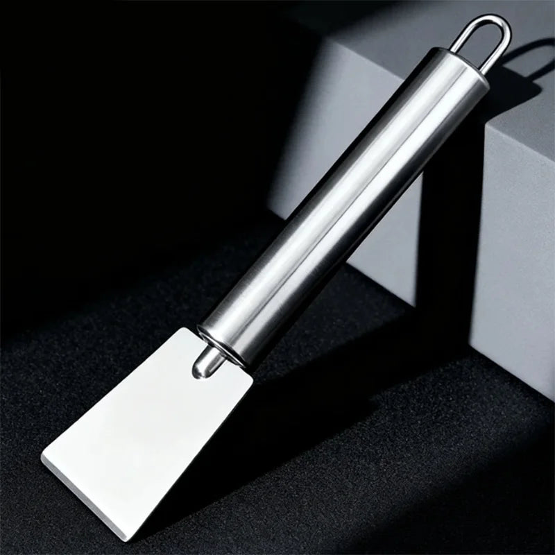 Easy to Clean Kitchen Cleaning Scraper Stainless Steel for Pot Bottom, Stove ,Tile Grill, Stubborn Stains