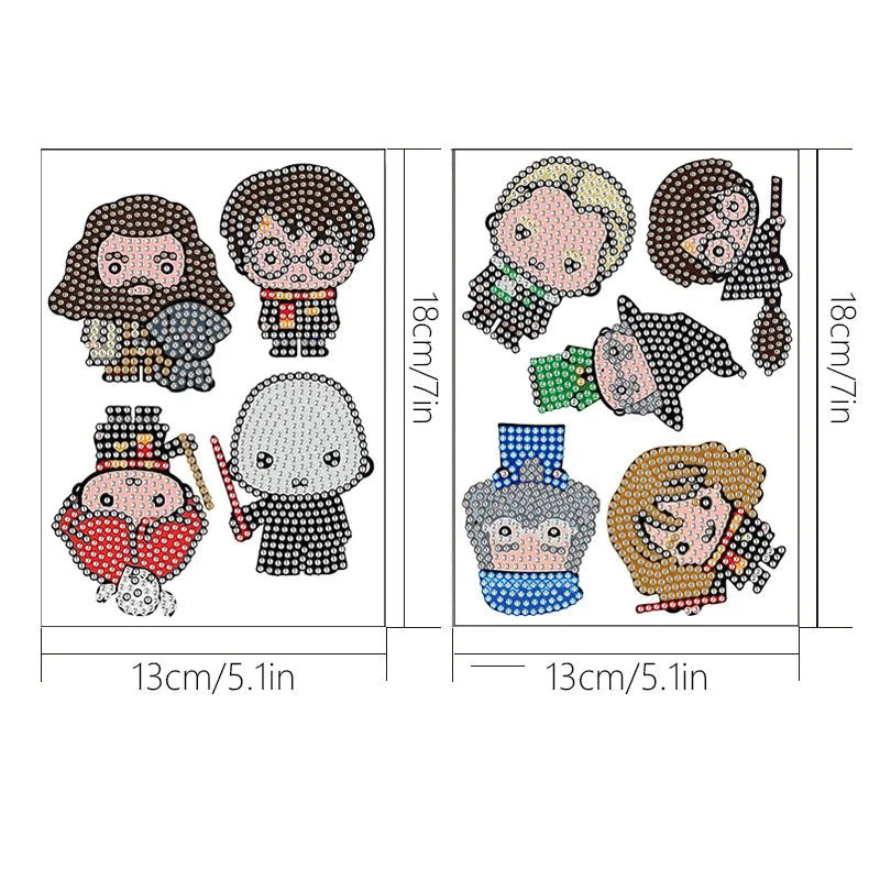 Harry Potter DIY Diamond Art Stickers Shiny Drill Decals Kit