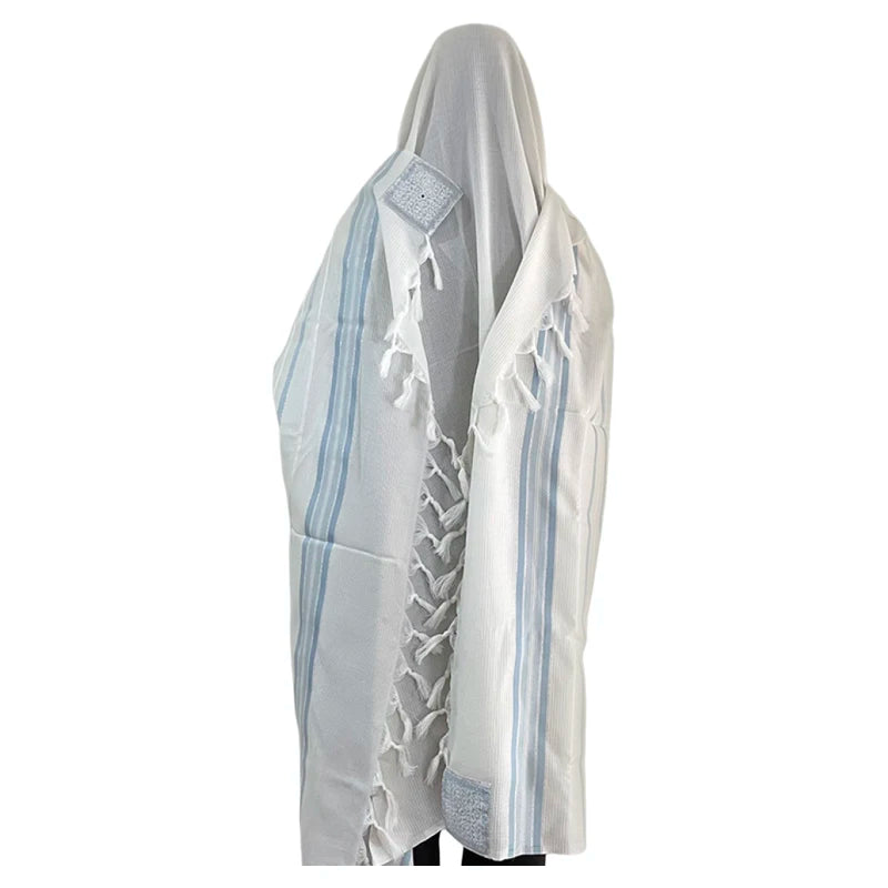 Jewish Kosher Tallis 100% Wool Non-slip Traditional  Prayer Shawl