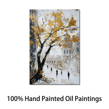 Abstract  Handmade Jerusalem Canvas Judaica  Artwork Oil Paintings