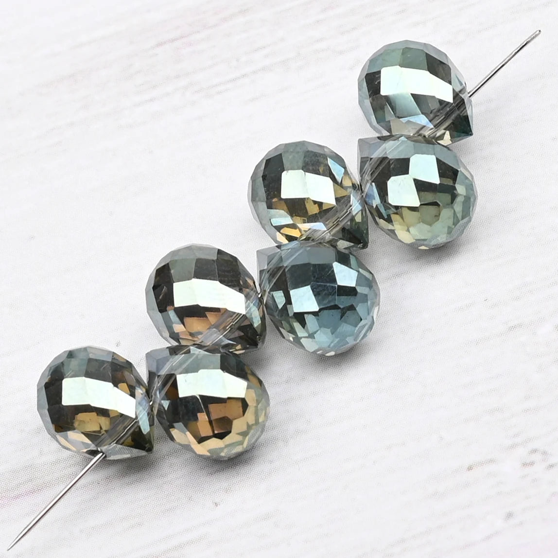 10*8mm Czech Crystal Waterdrop Beads Shiny Faceted Glass Strawberry Beads