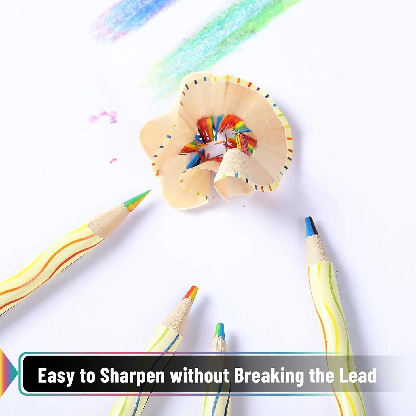 48-Pack Rainbow Pencils, 7 Colors in 1