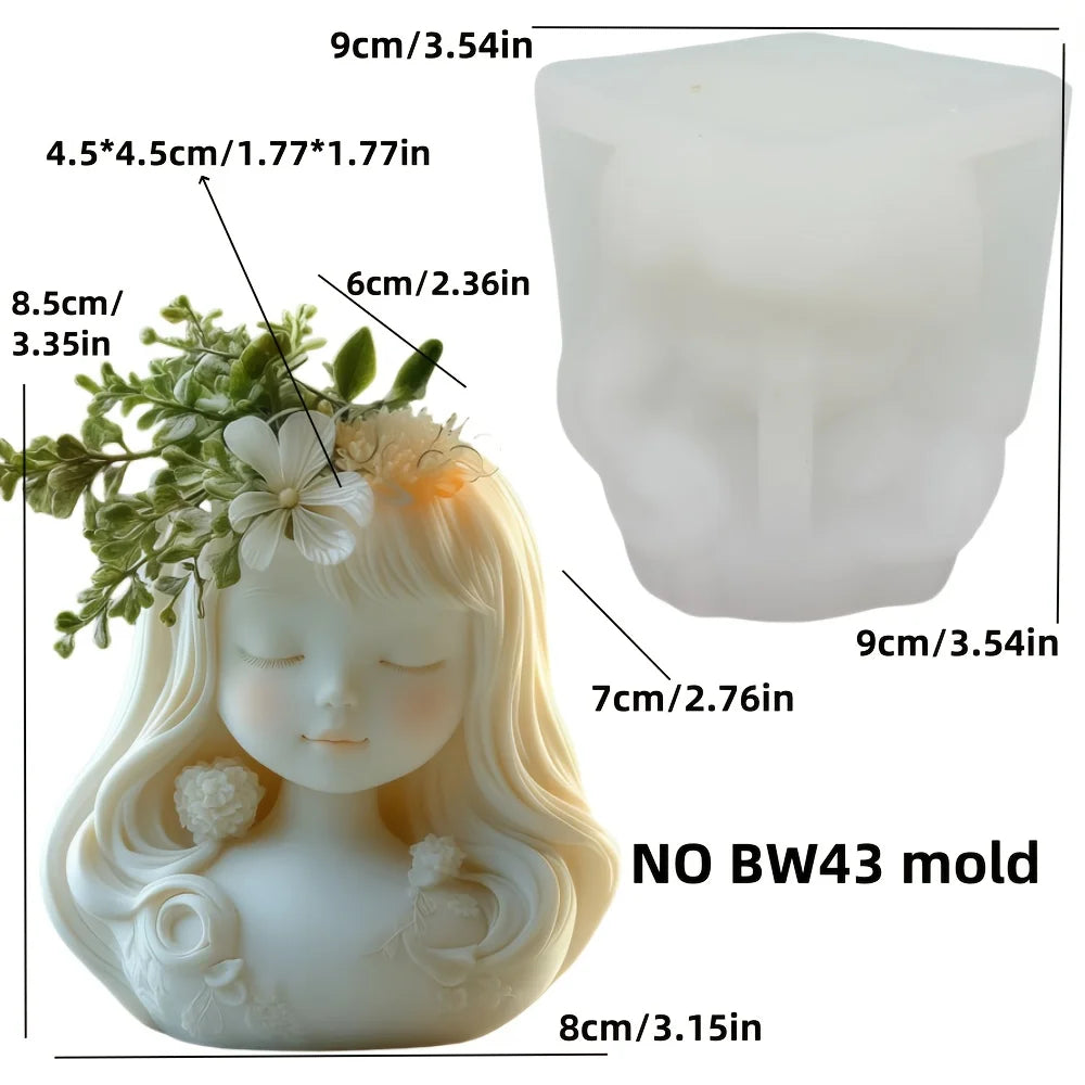 Venus Goddess Statue Vase Resin Silicone Mold