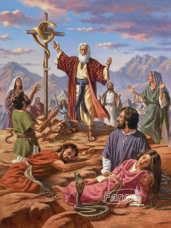 Judaica Moses Diamond Painting Embroidery Cross Stitch Kit