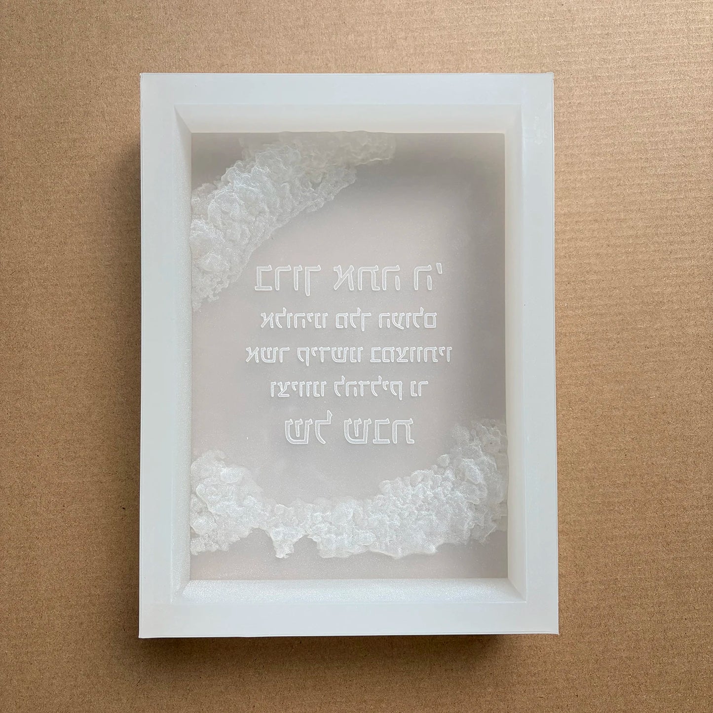 Shabbat Blessing Standing Stone Silicone Mold