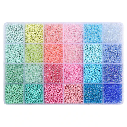 Over 5200 Beads in a 24 Grid Rice Box