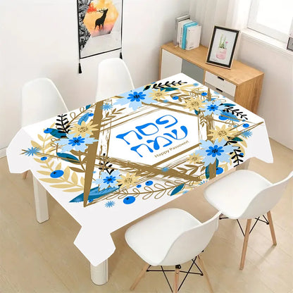 Jewish Decor Star of David Pesach/Passover Rectangle Tablecloth