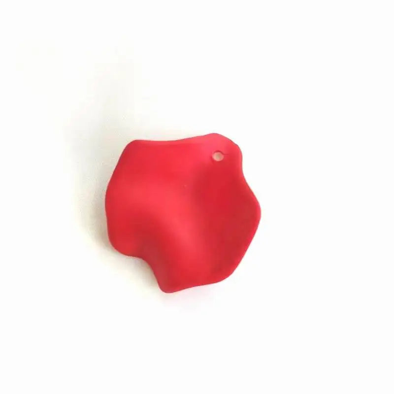50pcs Acrylic Multicolor Flower Petal Beads