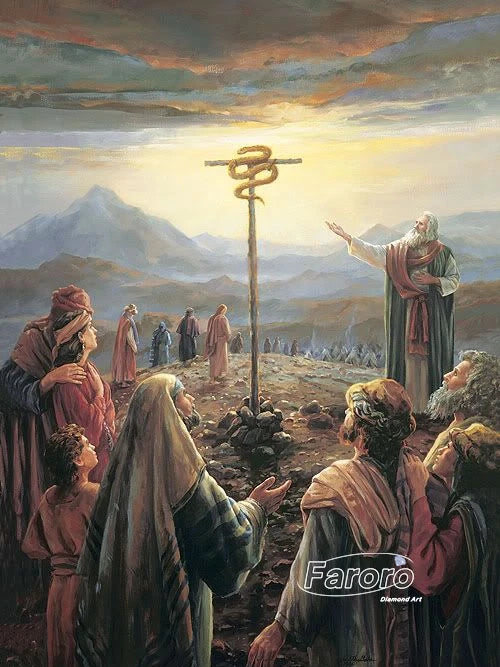 Judaica Moses Diamond Painting Embroidery Cross Stitch Kit