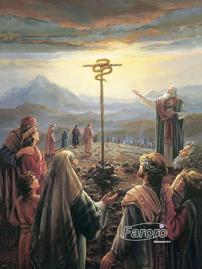 Judaica Moses Diamond Painting Embroidery Cross Stitch Kit