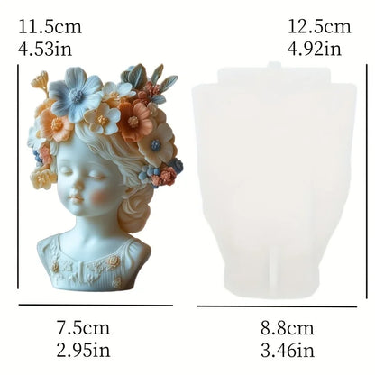 Venus Goddess Statue Vase Resin Silicone Mold