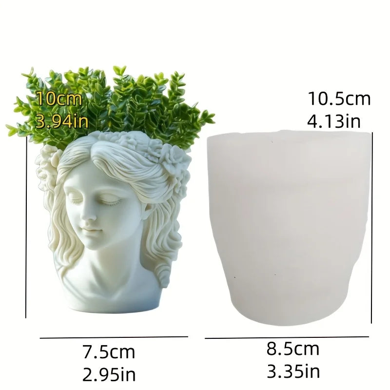 Venus Goddess Statue Vase Resin Silicone Mold