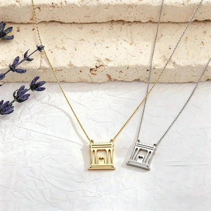 Holy Temple Charm Jewish Tradition symbol Pendant Beit HaMikdash Necklace House of Prayer Jerusalem Temple Judaica Gift