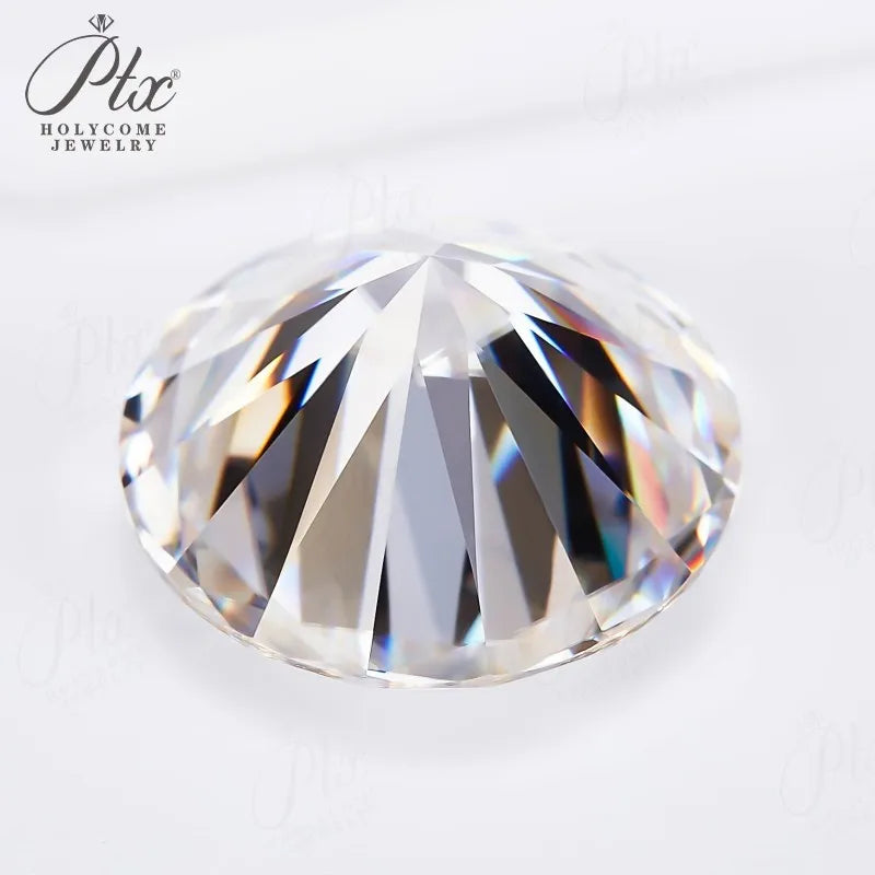 0.1-10ct D White Round Cut Moissanite Beads Brilliant Cut Loose Stones