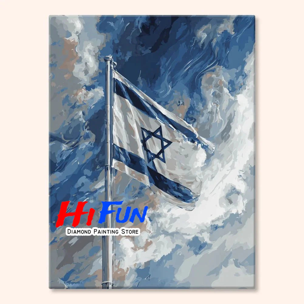 Old City Israel Diamond Art Painting DIY Full Cross Mosaic Embroidery Stitch Kit
