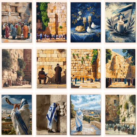 Old City Israel Diamond Art Painting DIY Full Cross Mosaic Embroidery Stitch Kit