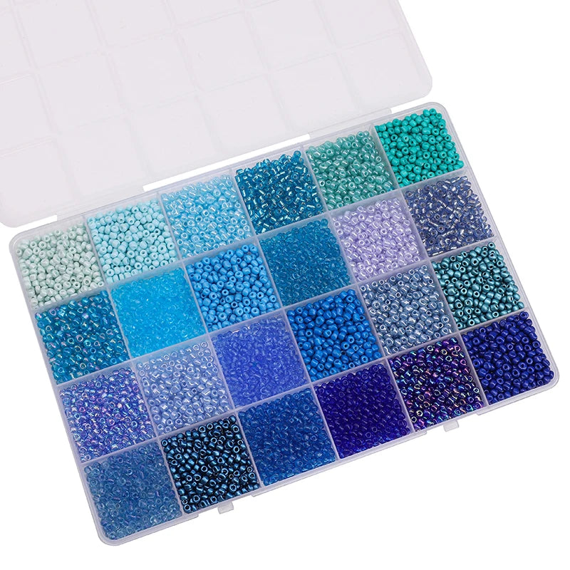 Over 5200 Beads in a 24 Grid Rice Box