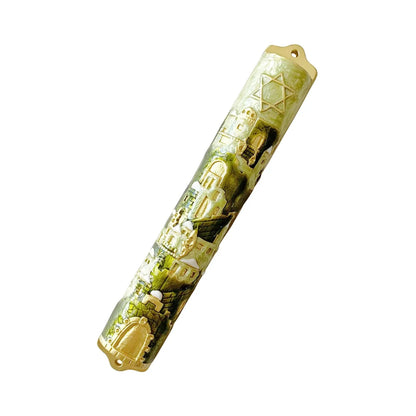 Judaica Hand Painted  Door Mezuzah with Zinc Alloy  Screw